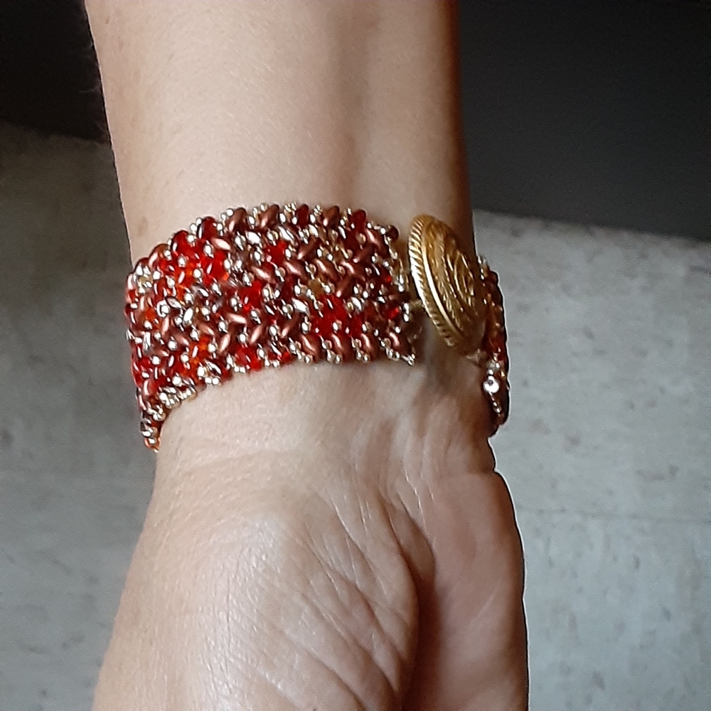 Hand Crafted Bracelet & Earring Holiday Set
